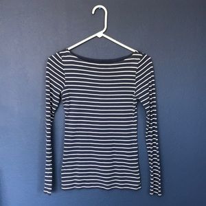 Women’s XS striped navy and white
